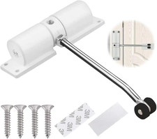 Automatic Spring Door Closer, Adjustable for Interior Doors 20-35Kg, Quiet Auto