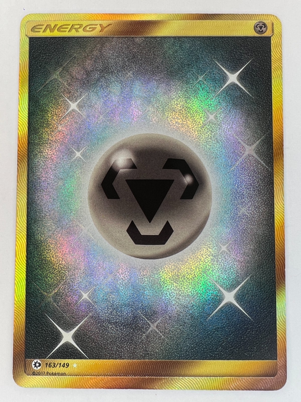 Pokemon Cards Steel Metal Energy 163/149 Gold Secret Rare Sun & Moon Near Mint