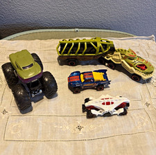 Hot Wheels Diecast - Lot of 4 Baja Truck, Double Demon, Hulk, Fossil Freight