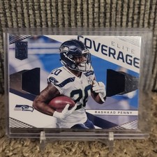 Rashaad Penny Panini Elite Coverage Memorabilia Seahawks #EC-26 2019