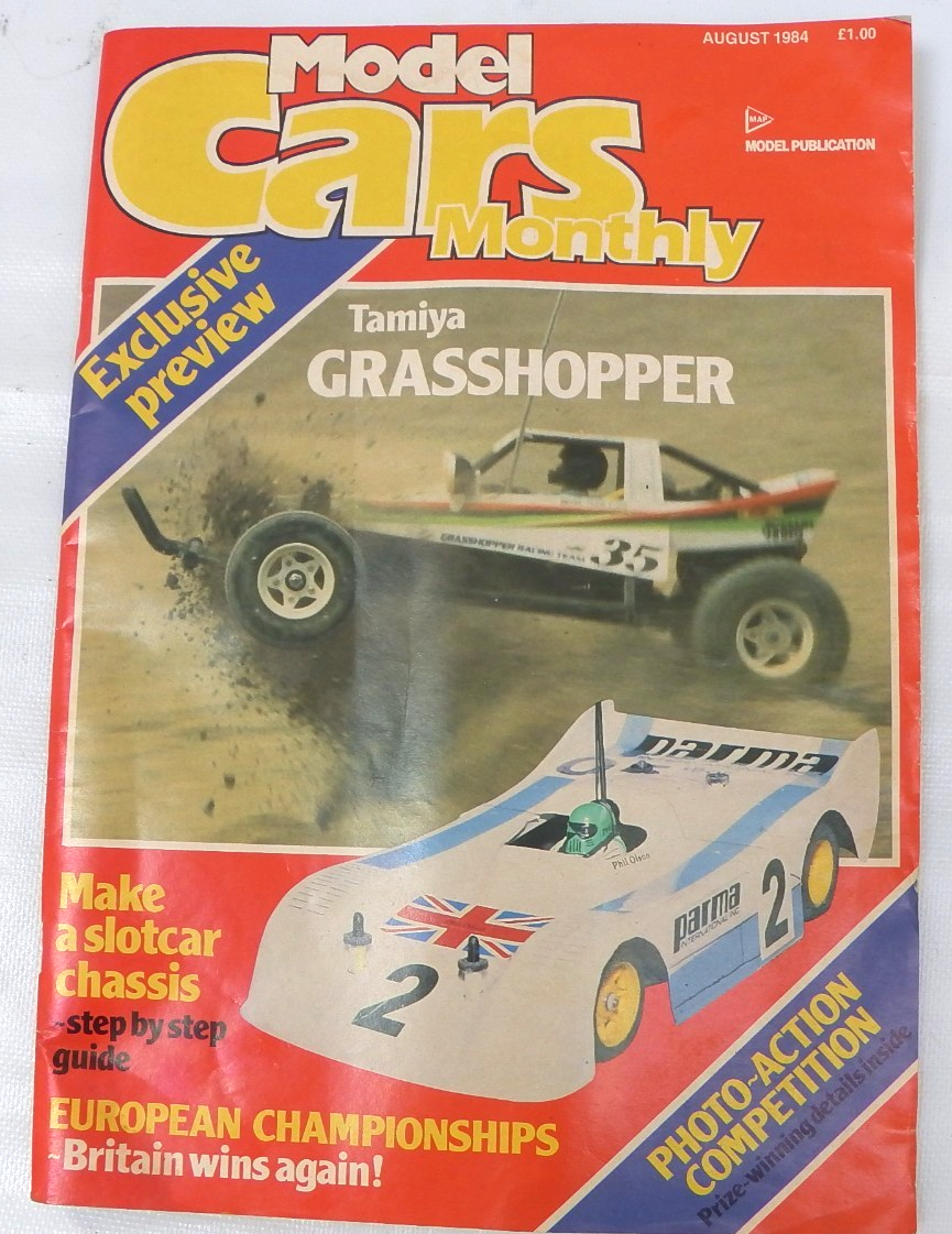 Model Cars Monthly August 1984 Tamiya Grasshopper Vintage RC Magazine C Car