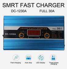 12V 30A Leisure LCD Battery Charger Fit Caravan Campervan Motorhome Marine Boat#