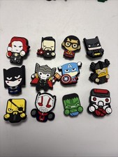 Jibbitz Shoe Charms Crocs Lot Of 12 Super Heroes Hulk Thor Batman