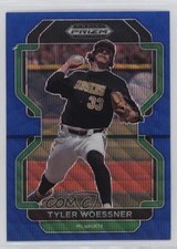 2022 Panini Prizm Draft Picks Blue Wave Prizm Tyler Woessner #PDP192 1e90