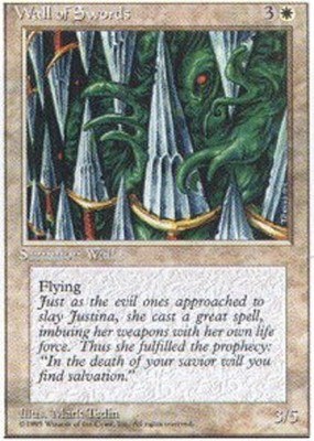 Heavy Play x 1 Wall of Swords Alternate Fourth Edition