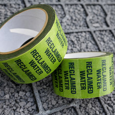 Pipe Identification Tape - Rainwater Reclaimed Water Harvesting WRAS Compliant