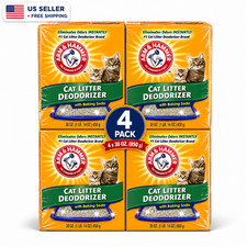 4 Pack Arm Hammer Cat Litter Deodorizer Eliminator 30oz Baking Soda Fresh