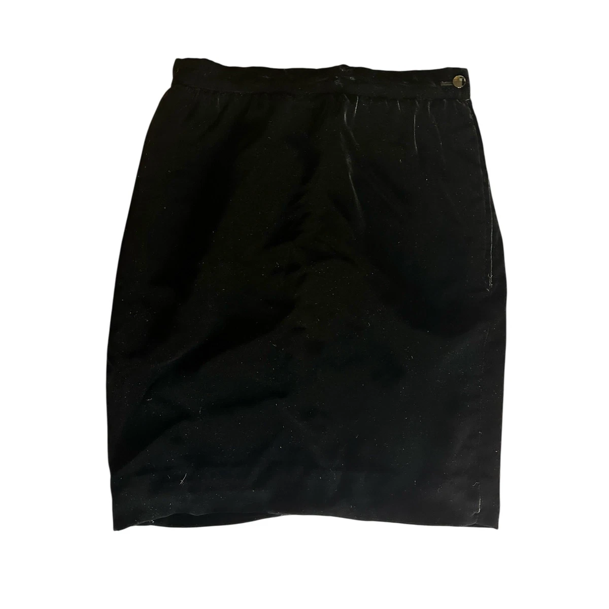 Jupe Vintage Emanuel Ungaro - Italie, Taille 8, Multi-couleurs Noir Bleu Violet Rouge Or Vert - Occasion Très Bon état