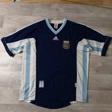VINTAGE ARGENTINA National Teams FOOTBALL SHIRT 1998 1999 AWAY ADIDAS size M