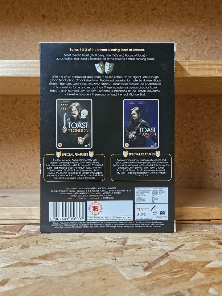 TOAST OF LONDON SEIRES 1 & 2 DVD SET Channel 4 MATT BERRY PAL REGION 2 - Image 2 of 4