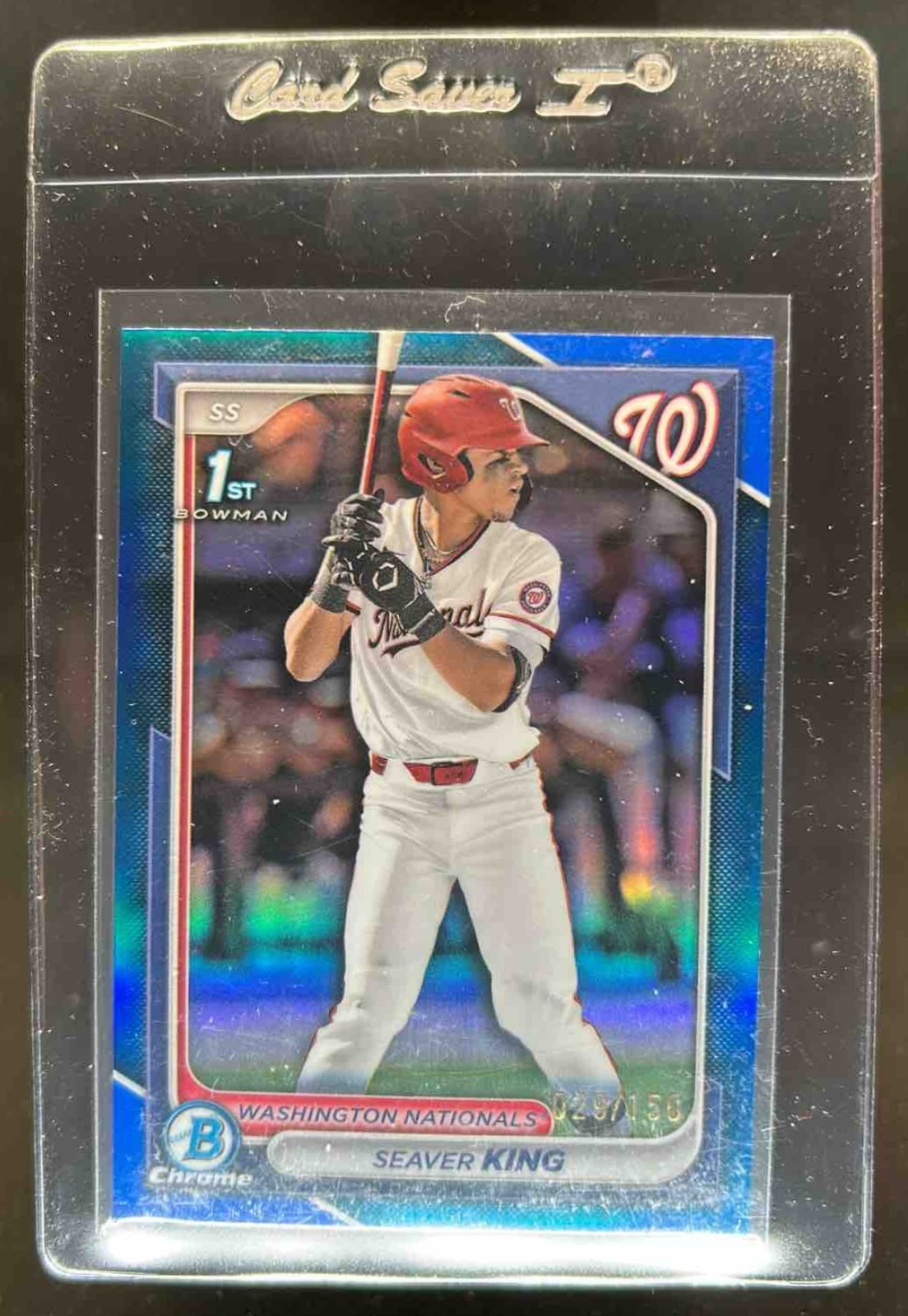 2024 Bowman Draft Seaver King Chrome Blue Refractor 1st #29/150