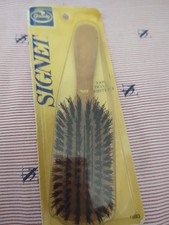 Vtg Goody Signet Hair Brush Natural Boar Bristles #693