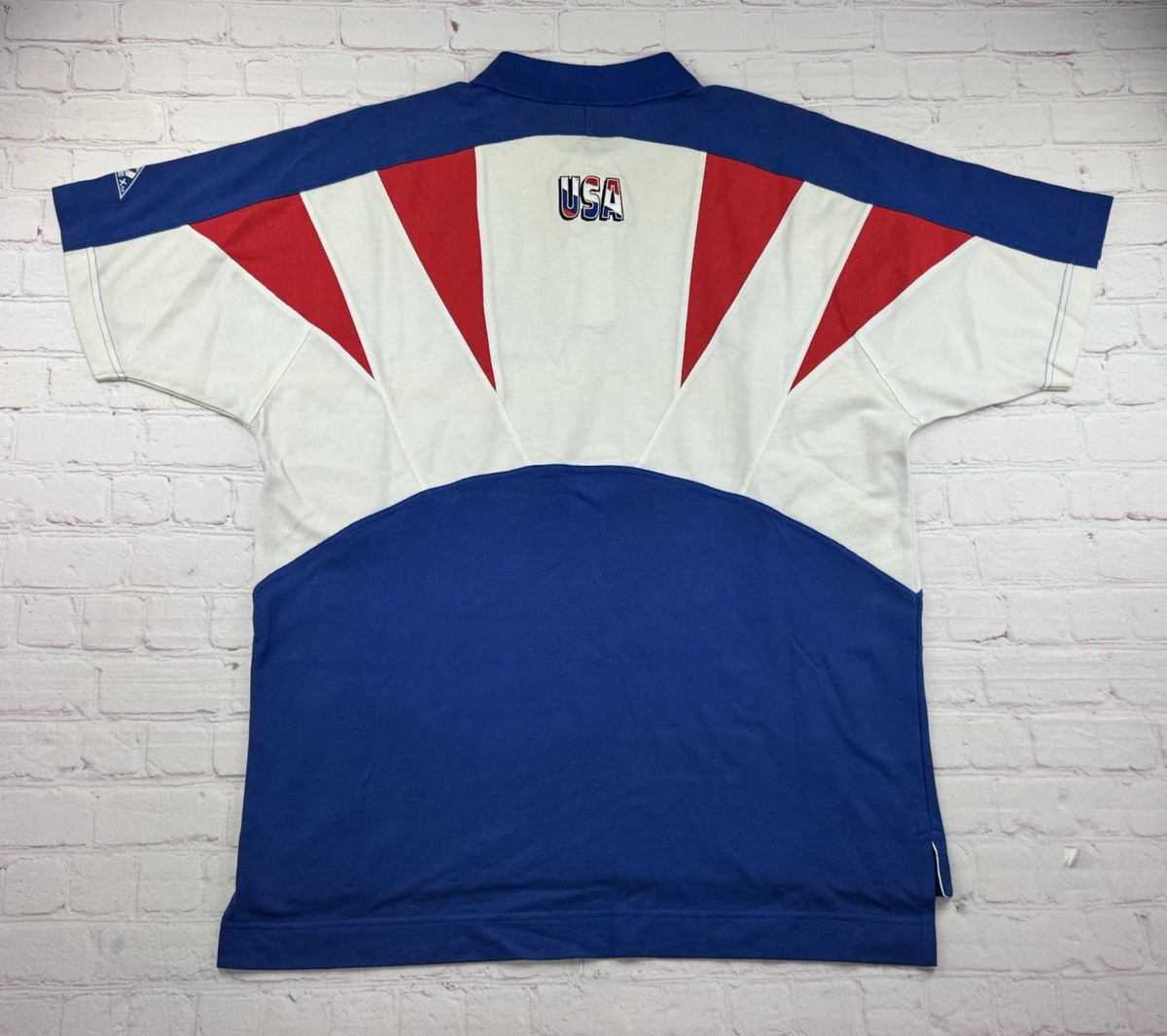 90s  USA製　94年 FIFAワールドカップ サッカーシャツL Vintage World Cup 1994 FIFA Football Soccer Polo Shirt USA Single