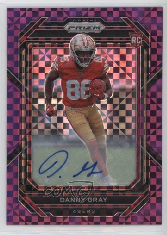 2022 Panini Prizm Rookies Purple Power /49 Danny Gray #335 Rookie Auto RC