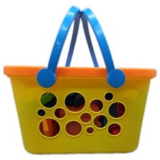 Beach Basket of Toys for Fun in the Sun Play at the Beach or Backyard G7 