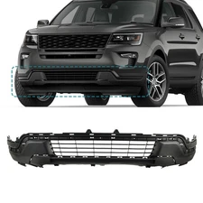 Primed Front Lower Bumper Cover For 2018-2019 Ford Explorer Limited Platinum