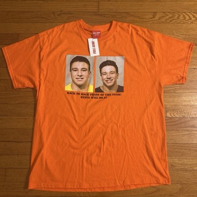 NWT Steve Will Do It Mugshot Nelk Boys T Shirt size XL Full Send Merch