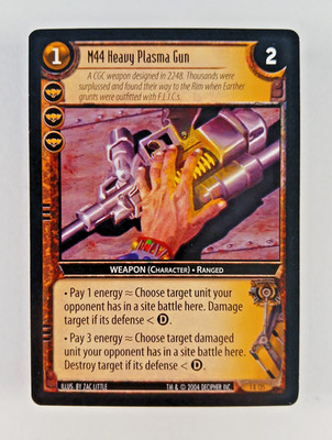 M44 Heavy Plasma Gun #135 Rare - Incursion, Wars TCG card (2004 Decipher) 1R135