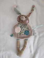DOUDOU PELUCHE MOULIN ROTY LAPIN plat LES JOLIS TROP BEAUX 28 cm tbe 2 dispo