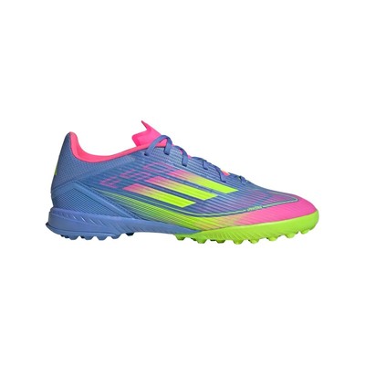 Adidas F50 League TF Soccer Cleats Shoes Mens Size‎ 11.5 Blue Pink Neon Green adidas F50 League Junior TF Turf Soccer Cleats- Blue Fusion  main image 3