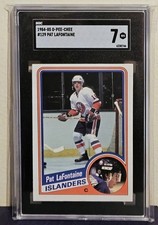 Pat Lafontaine 1984 OPC O Pee Chee RC Rookie Card Not PSA 129 SGC 7 Centered . rookie card picture