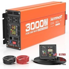 3000W Pure Sine Wave Power Inverter 12V DC to 110V AC Converter, LED 3000W-12V