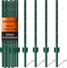 20 Pack Garden Fence Post, 4 Feet Heavy Duty ...