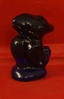 Fenton Jayhawk Figurine Cobalt Blue 3.25" tall KU mascot