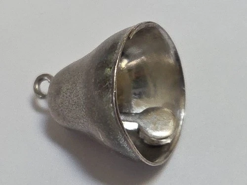 Sterling Silver ~ Bell Charm ~ With Clapper! ~ RINGS! ~ VINTAGE