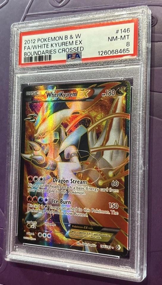 2012 POKEMON B&W BOUNDARIES CROSSED #146 FULL ART/WHITE KYUREM EX PSA 8 New🔥🔥 - Image 2 of 3