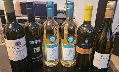 Weißwein Konvolut  Moscato Chardonnay  Weissburgunder Bianca Frizzante, Malvasia