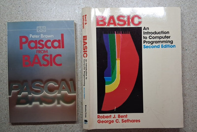 2 Basic/Pascal Computer Programing Books, Good Condition See Pics