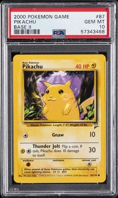 2000 POKEMON BASE SET 2 #87 PIKACHU PSA 10 | eBay
