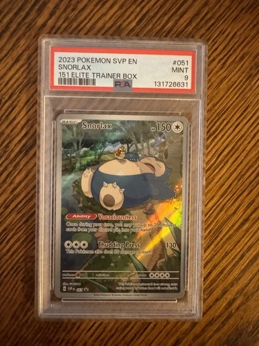 Pokémon Snorlax 051 Promo Holo Sv Scarlet & Violet 150HP 130 PSA 9 English