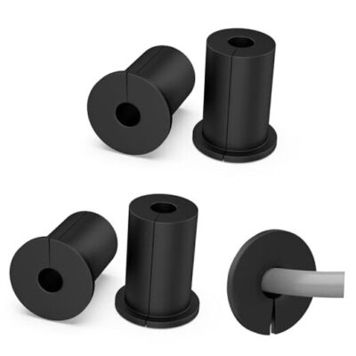 4-Pack Wall Cable Pass-Through Kit For Starlink - 1 Inch Silicone Grommets For Router & Ethernet Cables