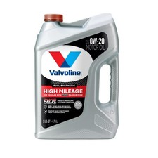 Valvoline Full Synthetic High Mileage Motor Oil 0W-20 5 QT MaxLife Technology 29.11 per gallon