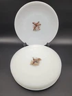 Vintage Fire King Anchor Hocking Game Birds Set Of 7 Dinner Plates 9 1/8"