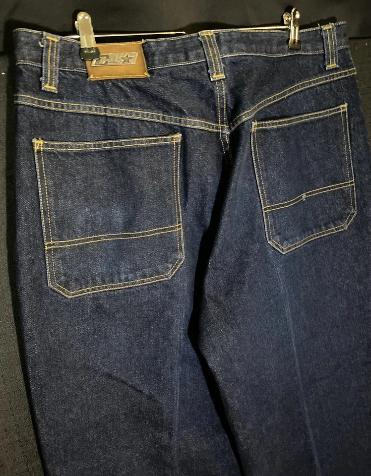 Jeans Carl Jones Vintage Años 90 Y2K 38x32 Pierna Ancha Sueltos Azul Hip Hop Patinador Grunge Foto 3 de 4