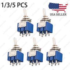 DPDT Guitar Mini Toggle Switch 2 Position ON/ON 6 PIN Car/Boat Switches