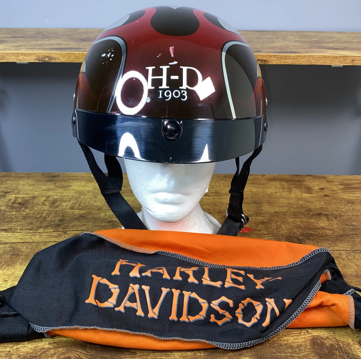 Chrome harley online helmet