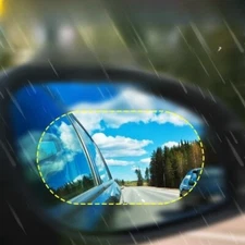 4 pcs Car Rearview Mirror Rainproof Film Sticker Anti-fog Hydrophobic Shield