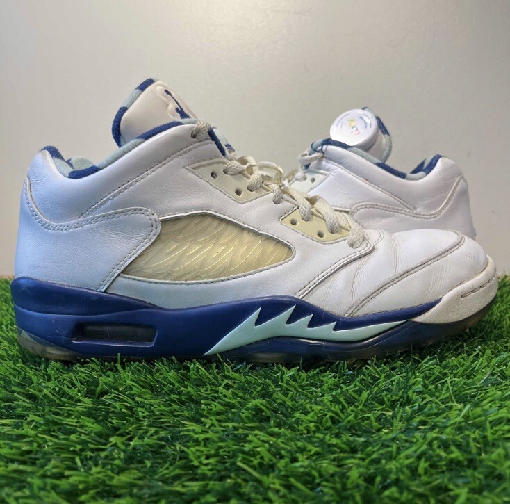 【新品】Air Jordan 5 Retro Low Golf 26cm OG ON THE TEE! JORDAN 5 LOW GOLF METALLIC BLACK unbox, on feet