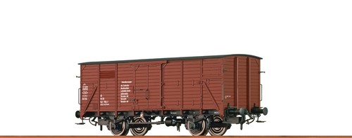 Brawa 49725 gedeckter Güterwagen 1121 "Materialkurswagen" der DR in Epoche IV | Zustand: Neu