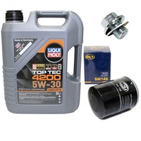 MotoröL Set 5W-30 5 Liter + ÖLfilter SM 148 + Schraube FüR Toyota Corolla RAV 4