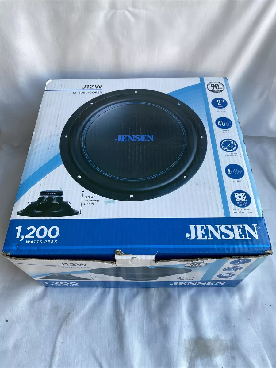 Jensen J12W 12 1200 Watt Subwoofer 4-Ohm Car Audio Sub w/ 40oz. Magnet