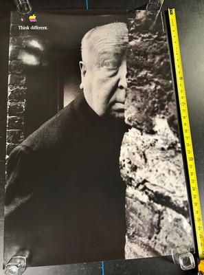 Original Vintage Alfred Hitchcock  Apple Think Different Poster 24 x 36