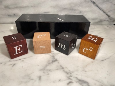 The Einstein Collection E=Mc2 Wood Puzzle Cubes