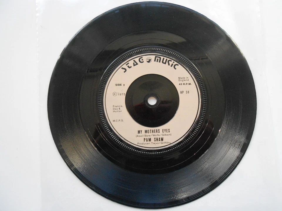 Pam Shaw - Queen Of Wigan Pier / My Mother's Eyes 7" Vinyl RARE Foto 2 de 3