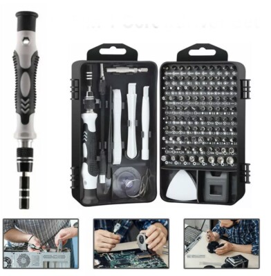 Screwdriver Set Computer laptop Smart Watch fitnes Tracker Repair Tool Kit 117PC