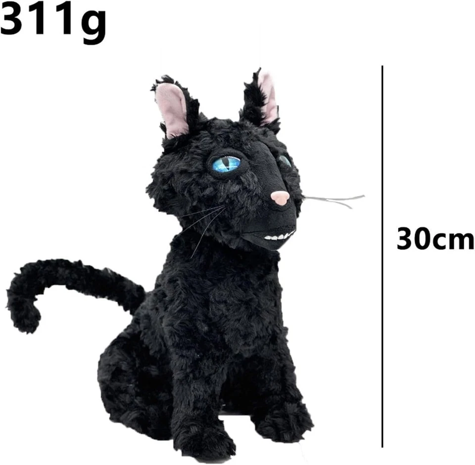 Horror Film Coraline Katze Plüsch Cartoon Anime Spielzeug Fluffy Gefüllte Puppe - Bild 2 von 4